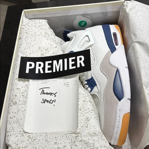 Nike Air Jordan Box in Cream and Gray Air Jordan 3 Craft “Ivory” Color: Ivory/Grey Mist-Cream  main image 4